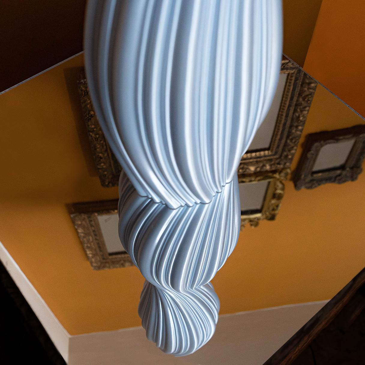 Calliope, White Contemporary Sustainable Vase-Sculpture In New Condition For Sale In Livorno, LI