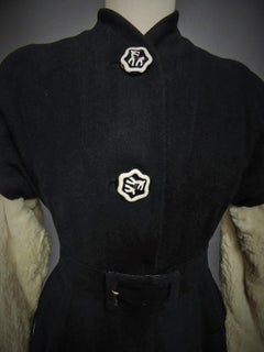 Callot Soeurs French Couture Coat Dress Circa 1934/1937