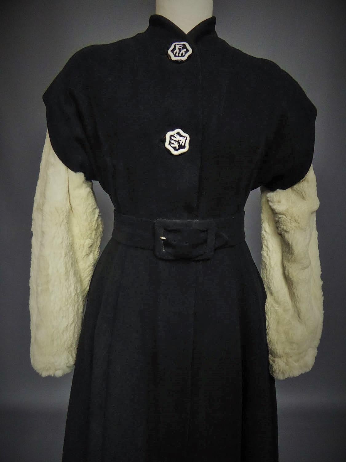 Women's Callot Soeurs French Couture Coat Dress Circa 1934/1937