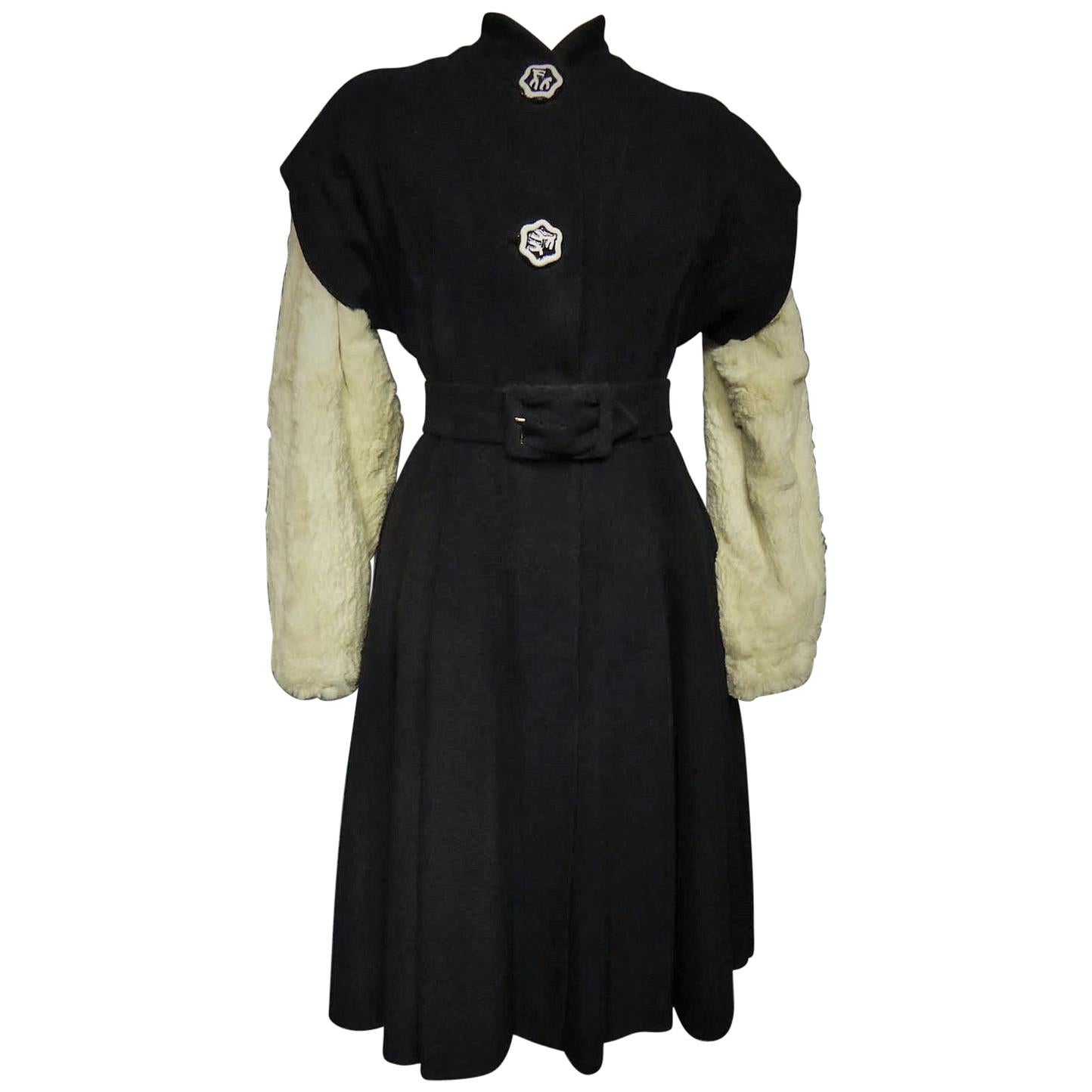 Callot Soeurs French Couture Coat Dress Circa 1934/1937