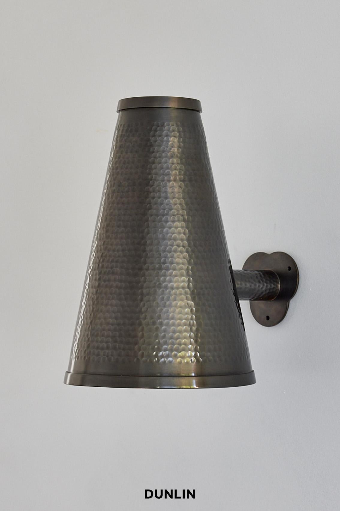 Australian Callot Wall Light, Weathered Brass by, DUNLIN For Sale