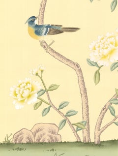 Calloway Yellow Chinoiserie Wallpaper Mural