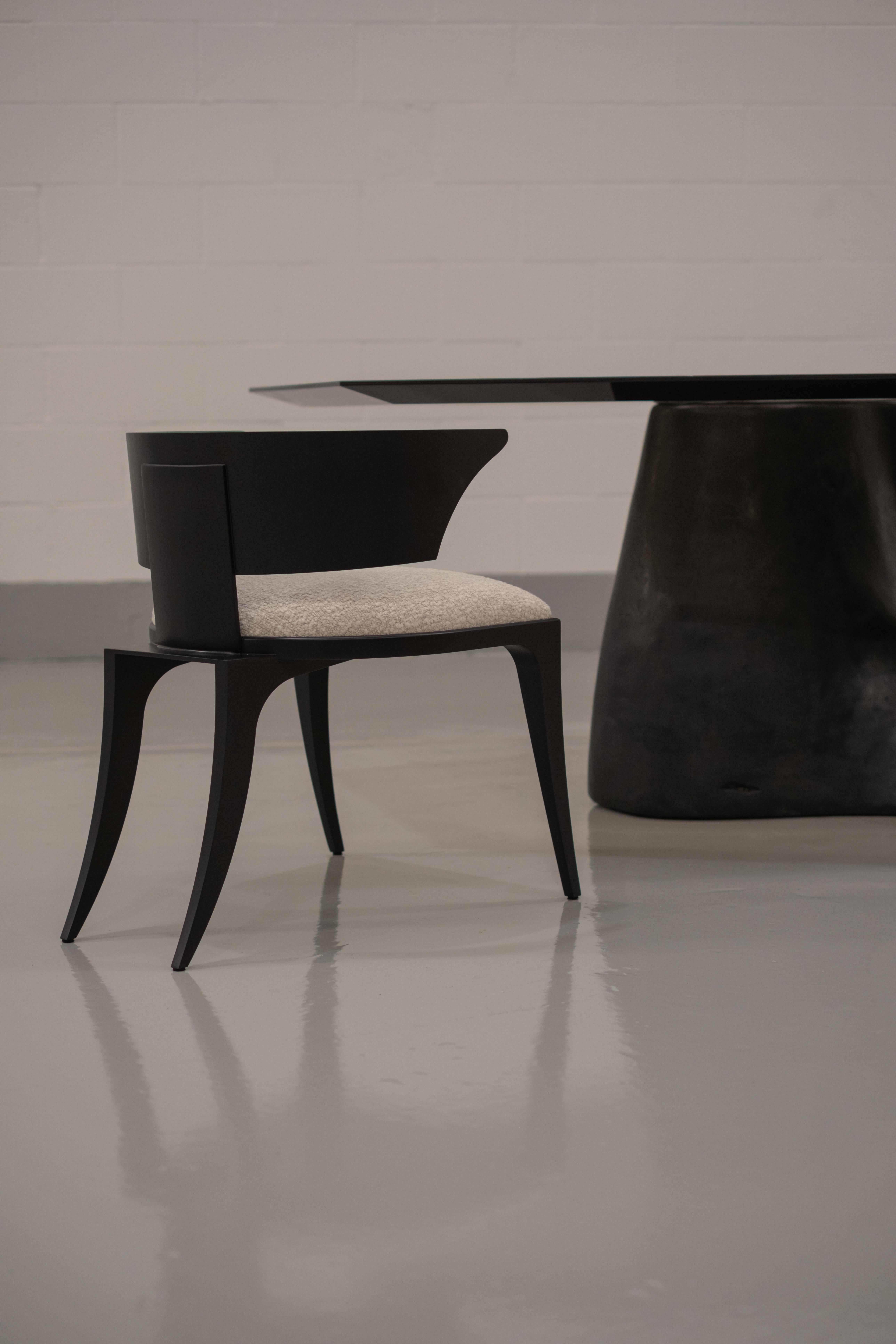 Résine Table Callux en plâtre texturé et nickel antique par Three One Four Studio en vente