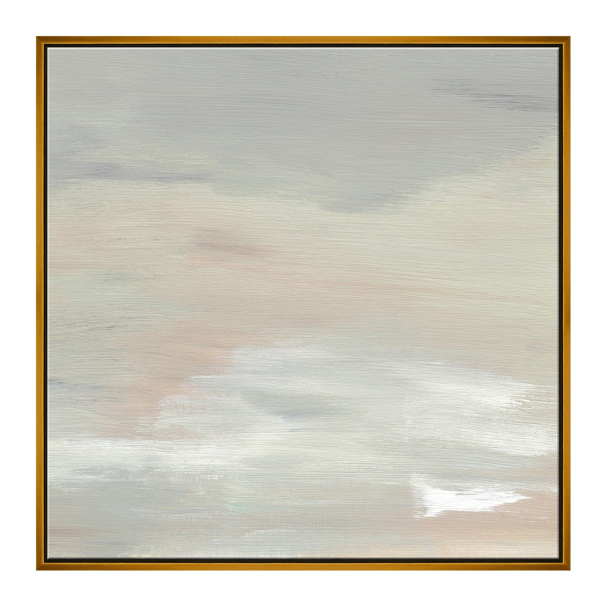 Calm Square Ii Decorative Wall Print On Canvas With Frame By Curatedkravet For Sale At 1stdibs