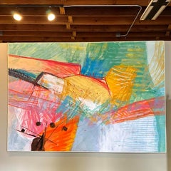 Calman Shemi Abstract Expressionist Tapestry, "Lagoon" #6