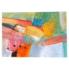 Calman Shemi Abstract Expressionist Tapestry, "Lagoon" #6