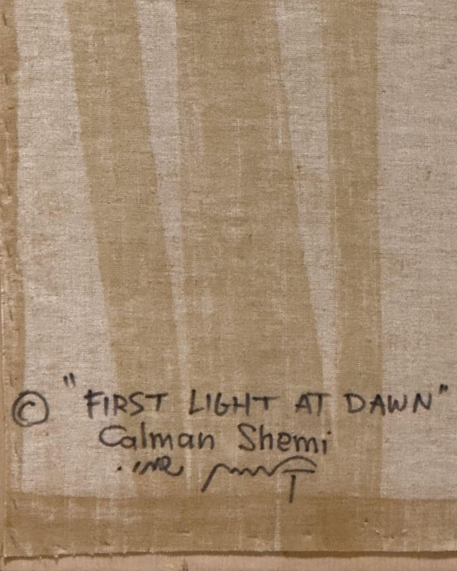 Calman Shemi, Wandteppich „The First Light at Dawn“, 1990 im Angebot 5