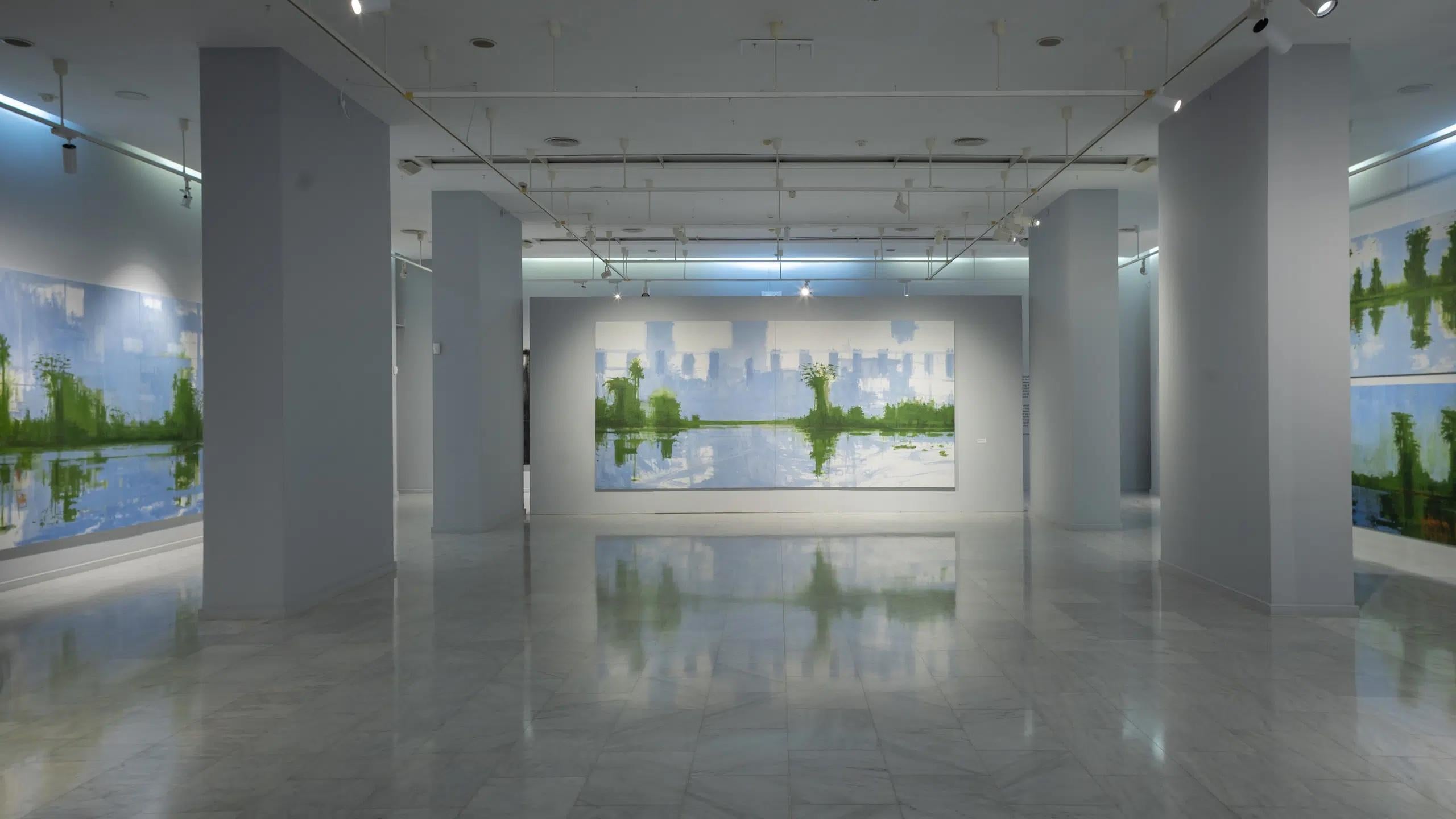 10/02/2023, 16.20 h by Calo Carratalá - Large landscape painting, diptych For Sale 9