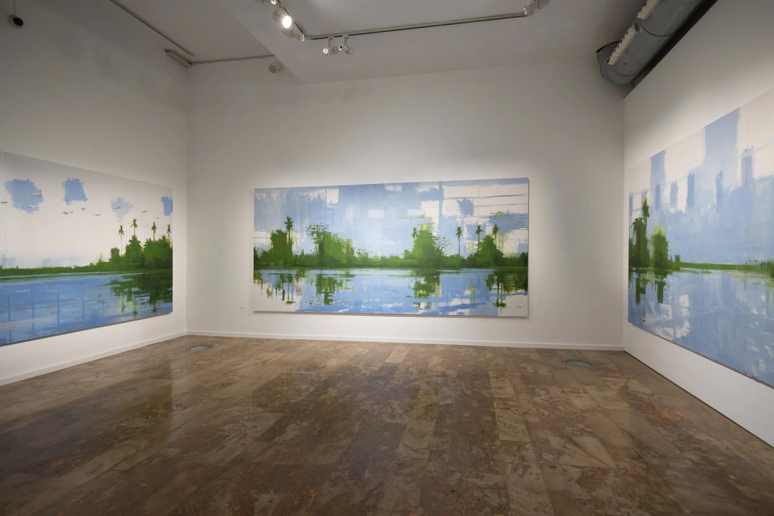 10/02/2023, 16.20 h by Calo Carratalá - Large landscape painting, diptych For Sale 4