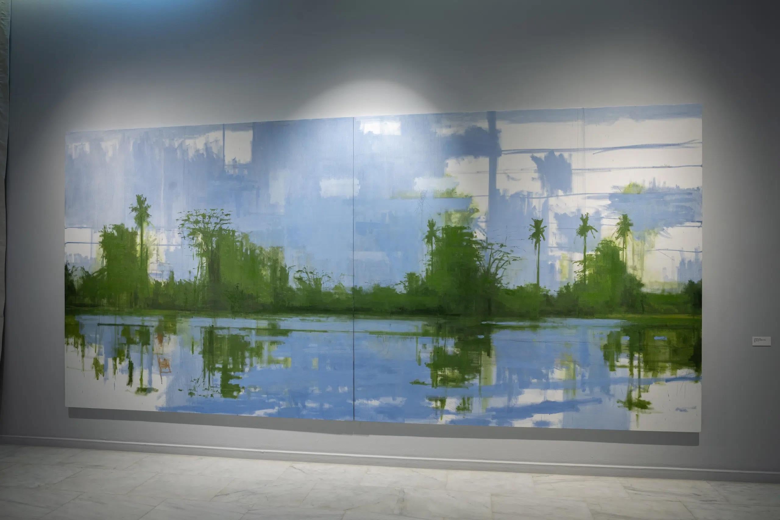 10/02/2023, 16.20 h by Calo Carratalá - Large landscape painting, diptych For Sale 6