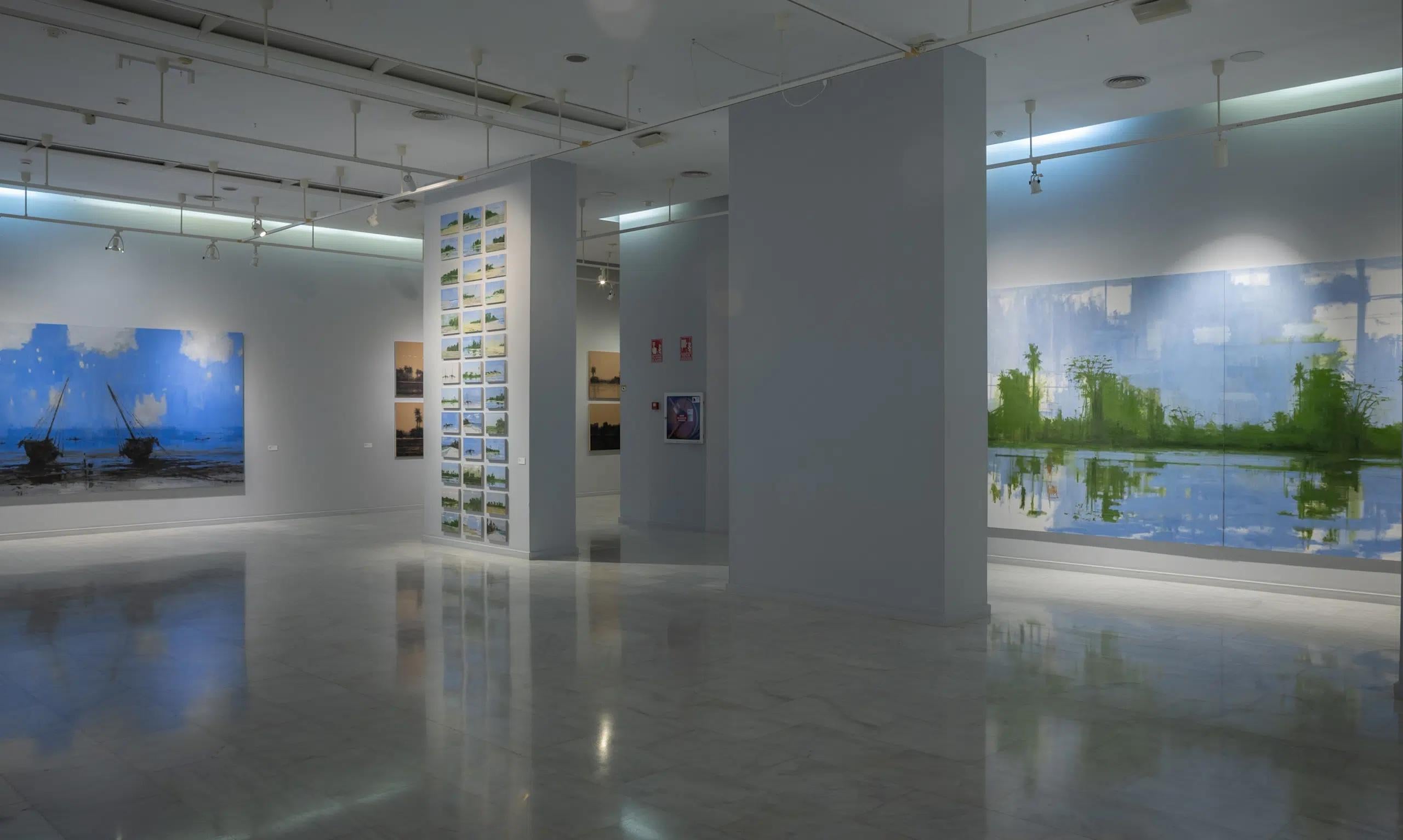 10/02/2023, 16.20 h by Calo Carratalá - Large landscape painting, diptych For Sale 8