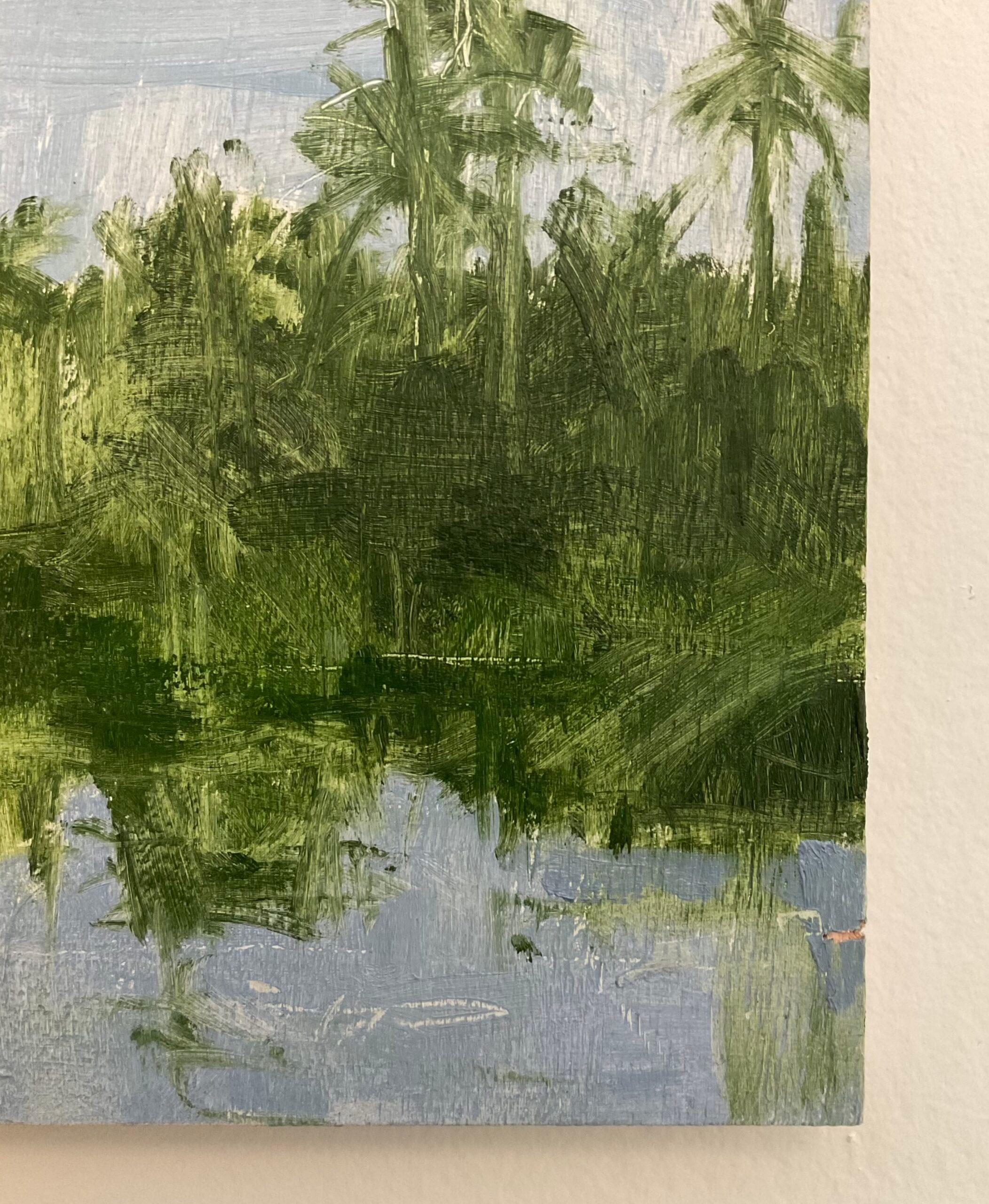11/02/2023, 16.56h von Calo Carratalá - Kleine Wasserlandschaft, Senegal, Palmen im Angebot 8