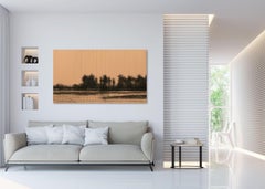 11/02/2023, 17.50 h by Calo Carratalá - Senegal landscape painting, Africa, wood