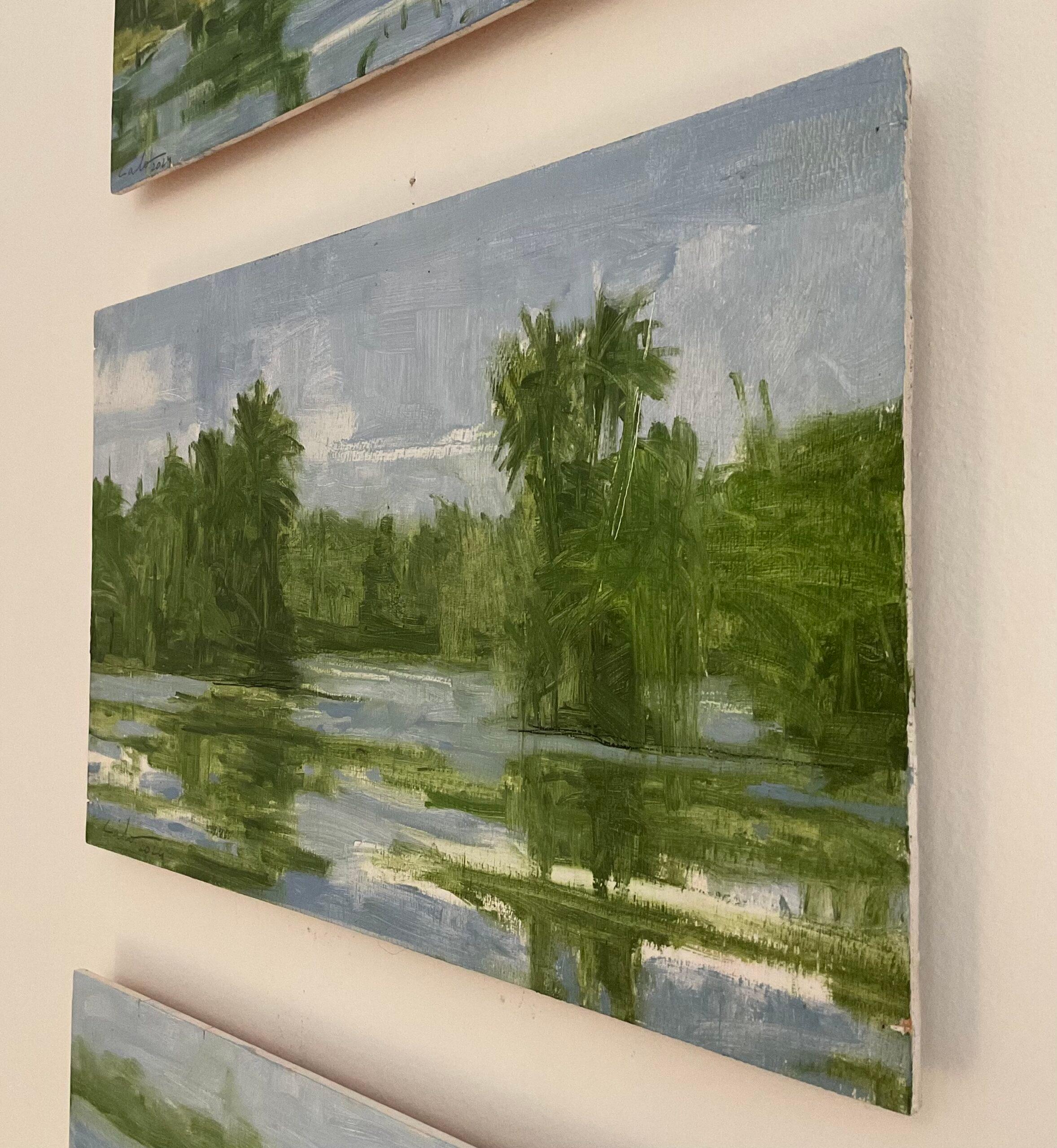 11/02/2023, 18.03h by Calo Carratalá - Kleine Wasserlandschaft, Senegal, Palmen im Angebot 5