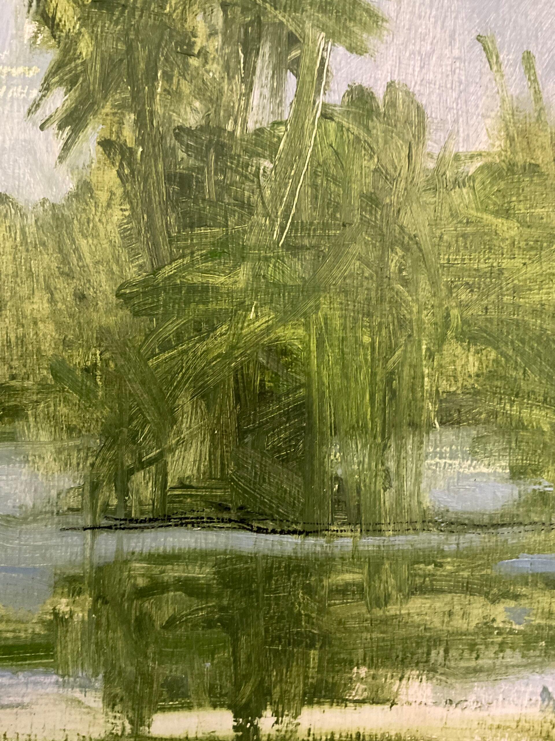 11/02/2023, 18.03h by Calo Carratalá - Kleine Wasserlandschaft, Senegal, Palmen im Angebot 7