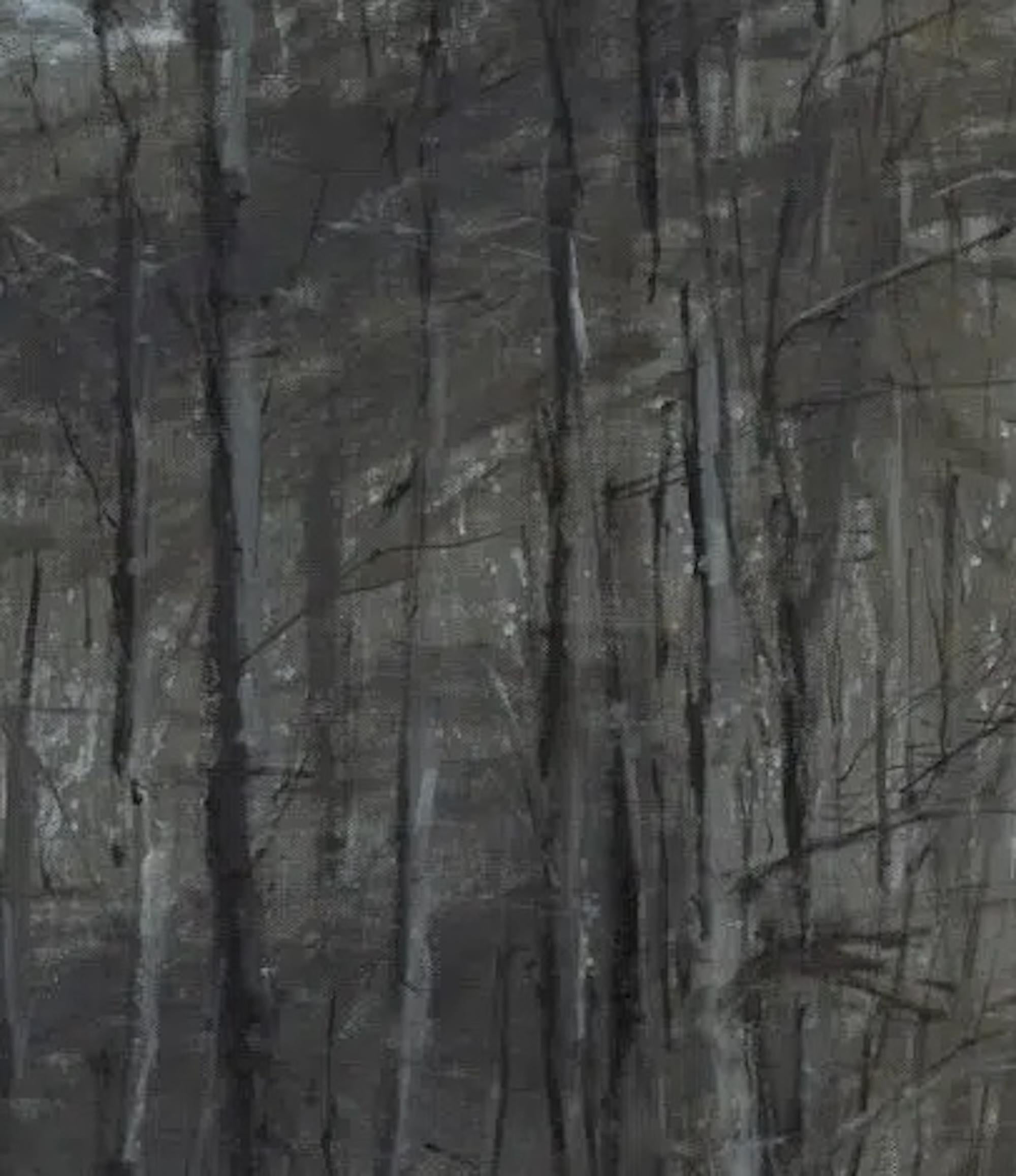 Alpenwälder N1 von Calo Carratalá - Landschaftsmalerei, Berg, Schnee, Winter im Angebot 6