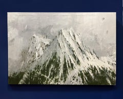 Baqueira by C. Carratalá - large painting, mountain landscape, snow