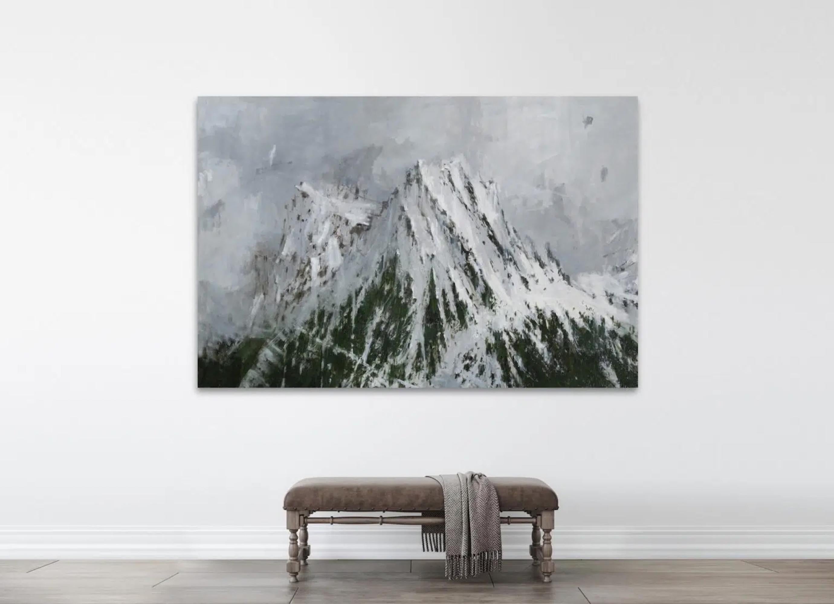 Baqueira by C. Carratalá - cuadro grande, paisaje de montaña, nieve en venta 3