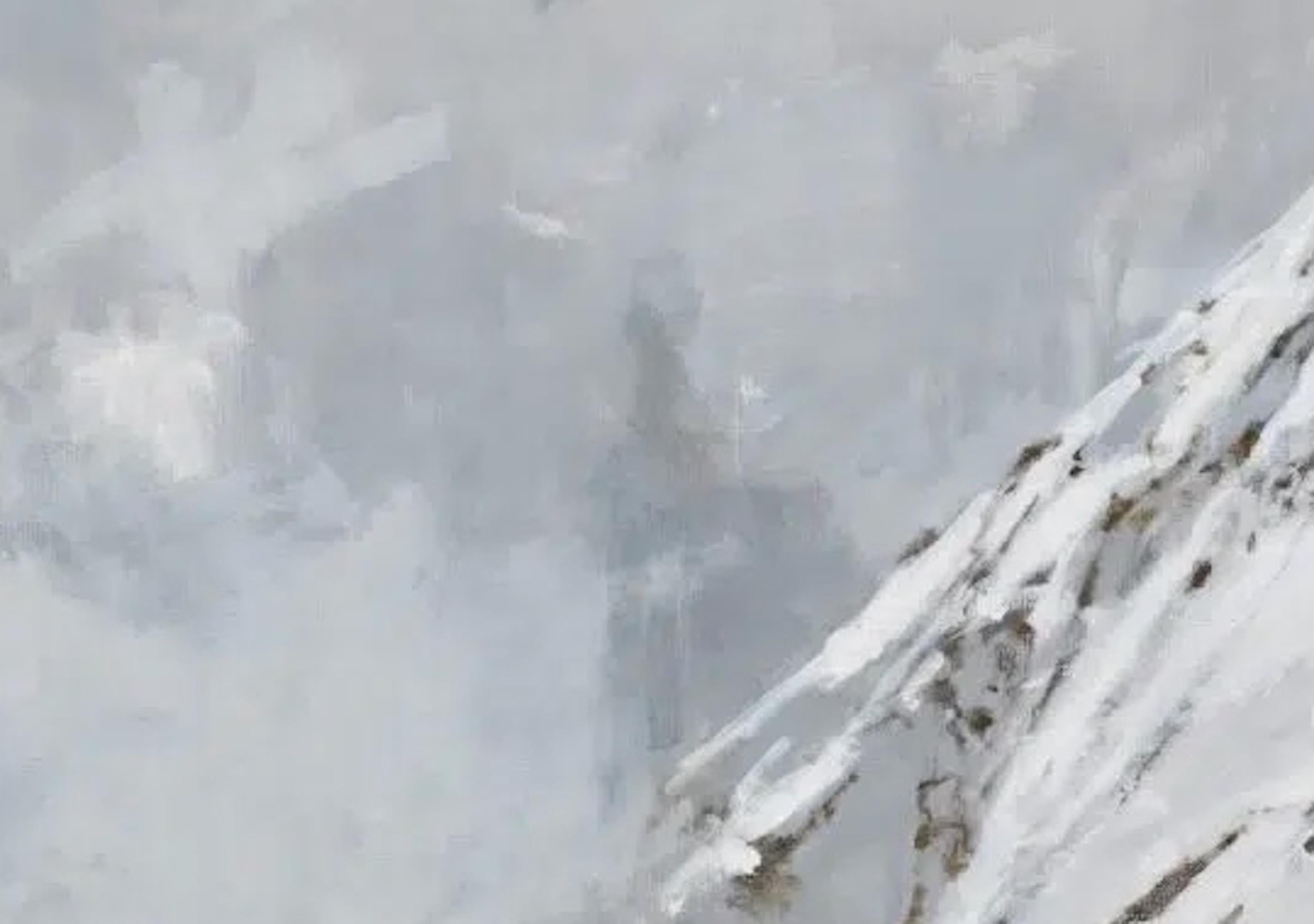 Benasque 3 aus der Sammlung Snow ist ein Gemälde des zeitgenössischen spanischen Künstlers Calo Carratalá. Die Abmessungen betragen 114 × 162 cm. 

Dieses Kunstwerk zeigt eine winterliche Bergszene im spanischen Pyrenäental von Benasque. Der hoch