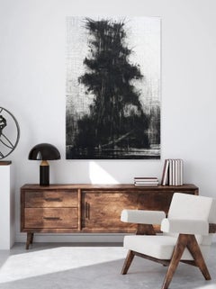 Black Forests No.12 - Tropische Waldlandschaft, Bleistiftzeichnung auf Papier