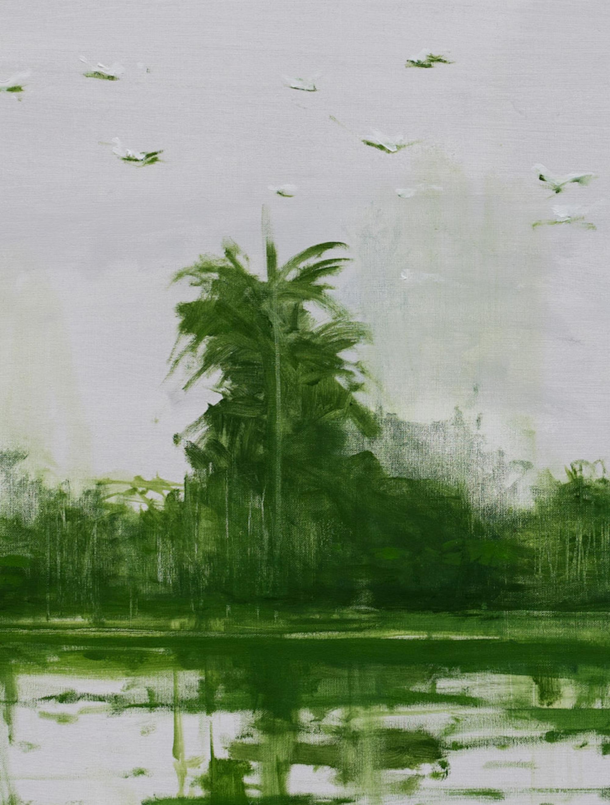 Bolong 2 sul fiume Casamance di Calo Carratalá - Quadro d'acqua, Senegal in vendita 2