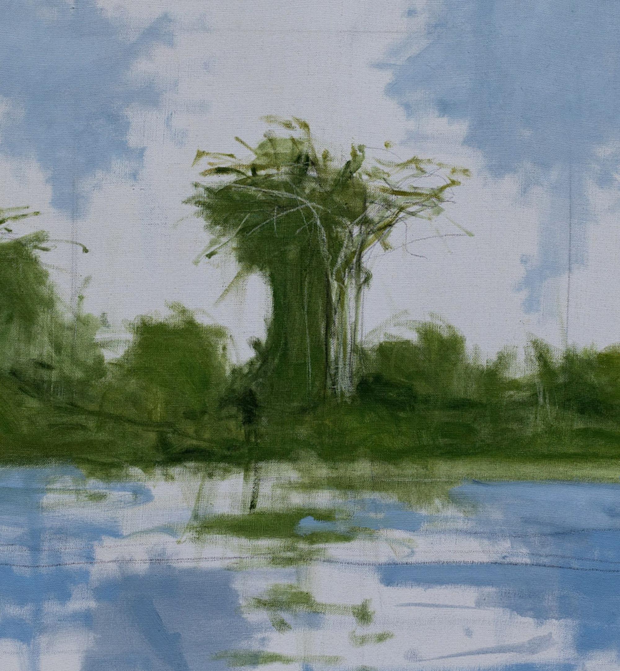 Bolong 3 sul fiume Casamance di Calo Carratalá - Quadro d'acqua, Senegal in vendita 2