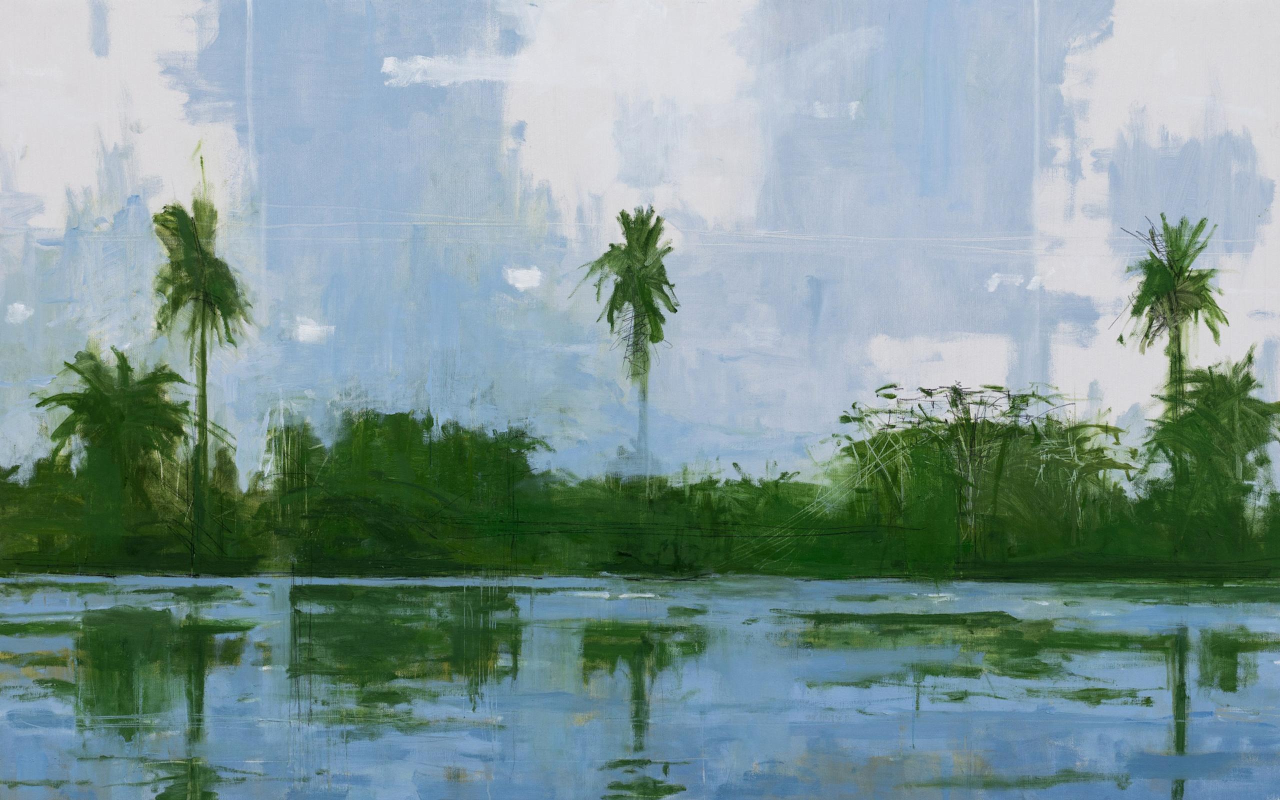 Casamance River 2 è un dipinto unico ad olio su tela dell'artista contemporaneo spagnolo Calo Carratalá, le cui dimensioni sono 73 × 116 cm (28,7 × 45,7 pollici). 
L'opera è firmata, viene venduta senza cornice e viene fornita con un certificato di