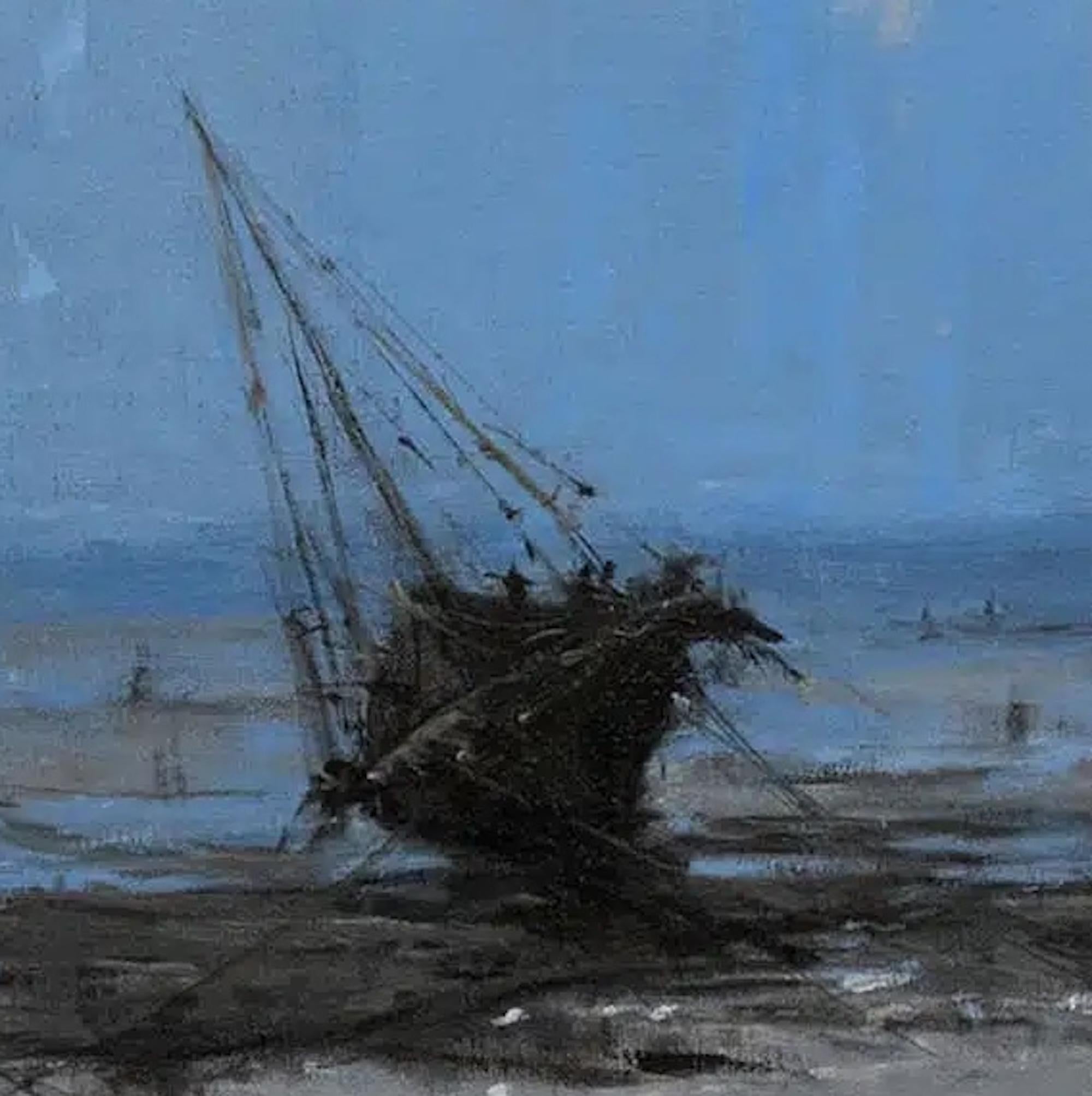 Alles bewegt sich auf sein Ende zu I von Calo Carratalá - Landschaftsmalerei im Angebot 2