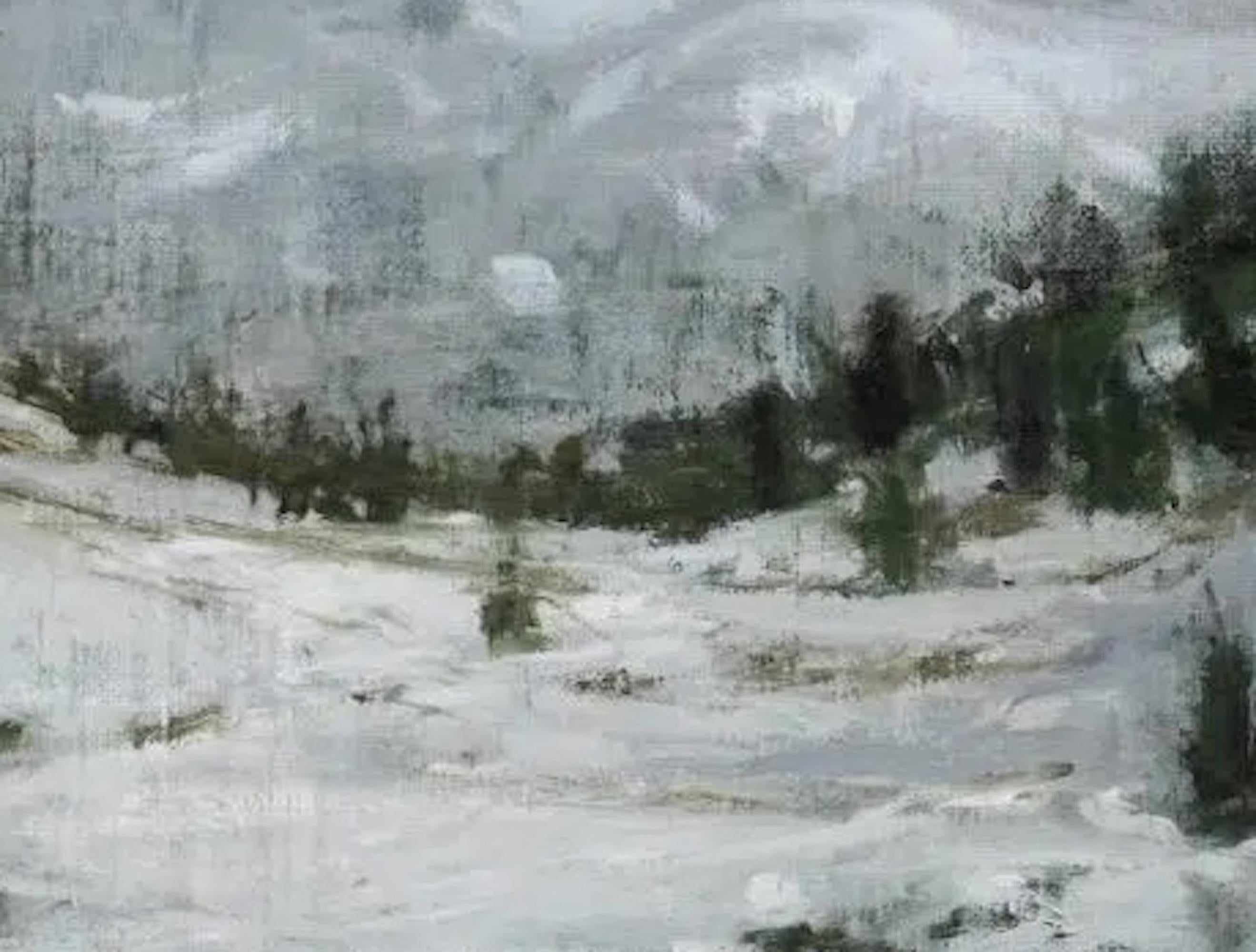 Großer Bernhardiner N10 von Calo Carratalá - Landschaftsmalerei im Angebot 5