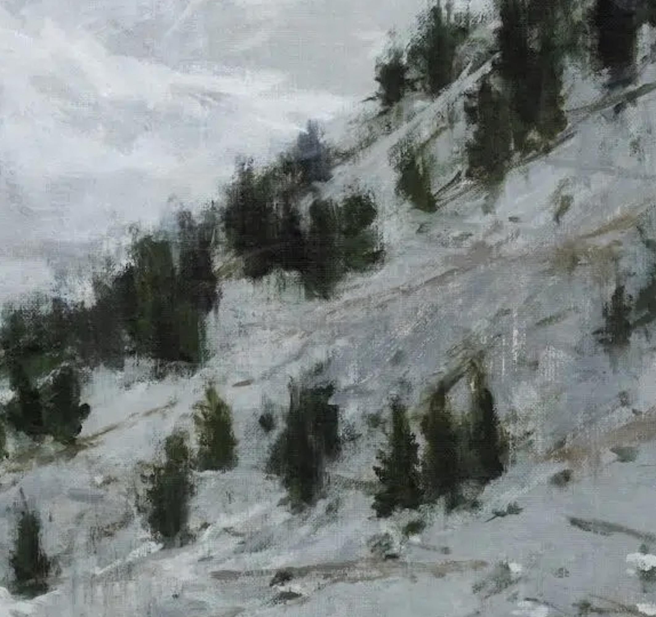 Großer Bernhardiner N10 von Calo Carratalá - Landschaftsmalerei im Angebot 7