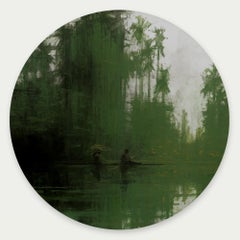 Greene & Greene Jungles N7 par Calo Carratalá - Tondo peinture, paysage, bateau, arbre