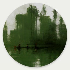 Greene & Greene Jungles N8 par Calo Carratalá - Tondo peinture, paysage, bateau, arbre
