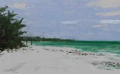 Marinas n°38 von Calo Carratalá - Gemälde einer Strandlandschaft, Sommer, Tansania