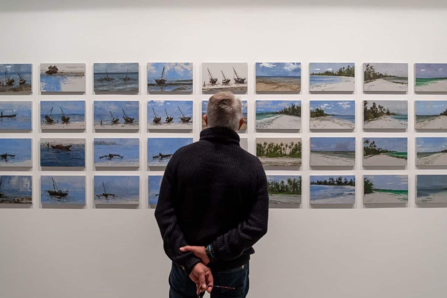 Marinas n°9, n°18, n°29 & n°38 von Calo Carratalá - Tansania, Gemälde mit Meeresmotiven im Angebot 6