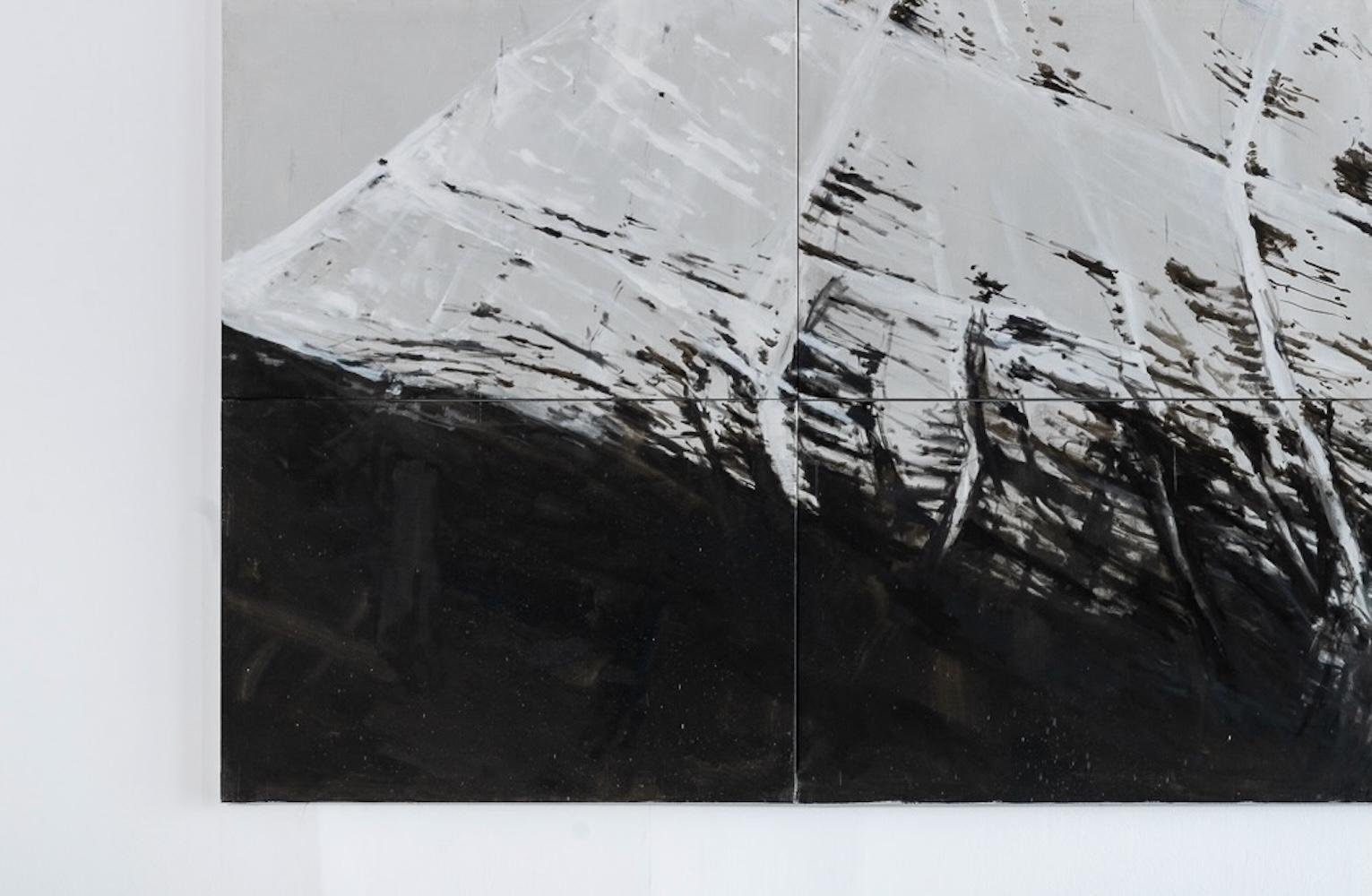 Berg in Lyngen von Calo Carratalá - Großes Berglandschaftsgemälde, Norwegen im Angebot 6