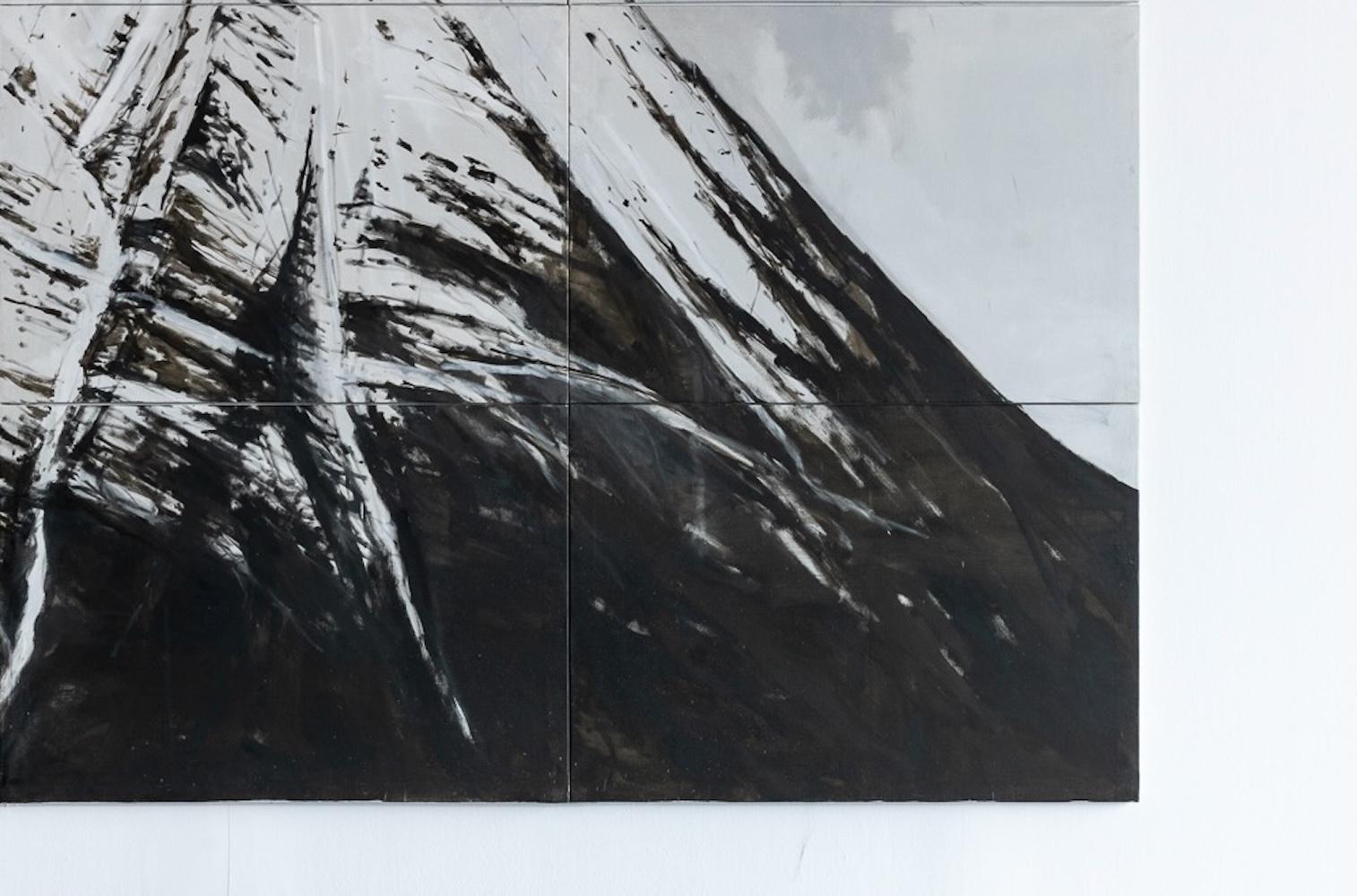Berg in Lyngen von Calo Carratalá - Großes Berglandschaftsgemälde, Norwegen im Angebot 7