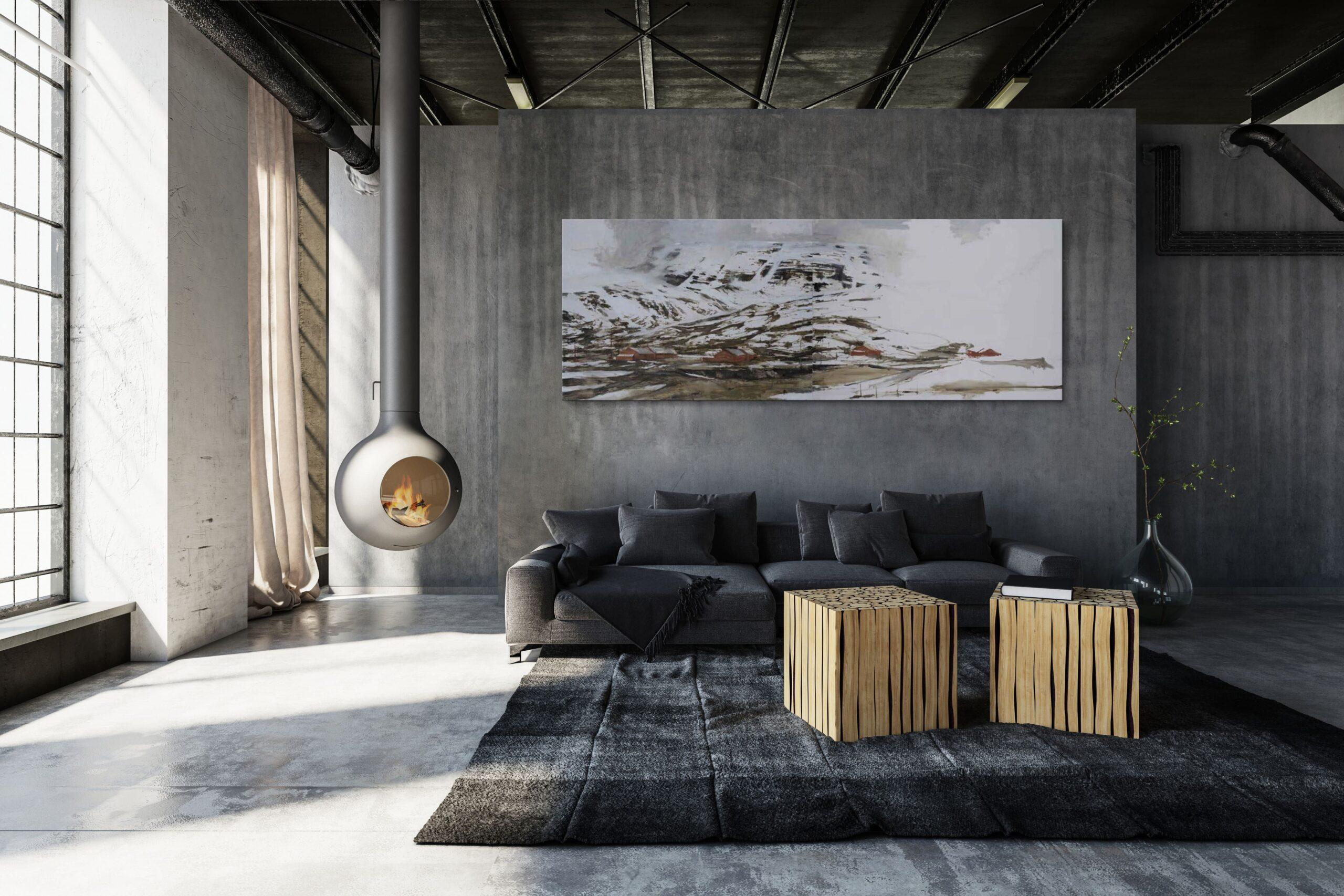 Myrdal, Norwegen by Calo Carratalá - Winterliche Berglandschaft, verschneites Wetter im Angebot 1