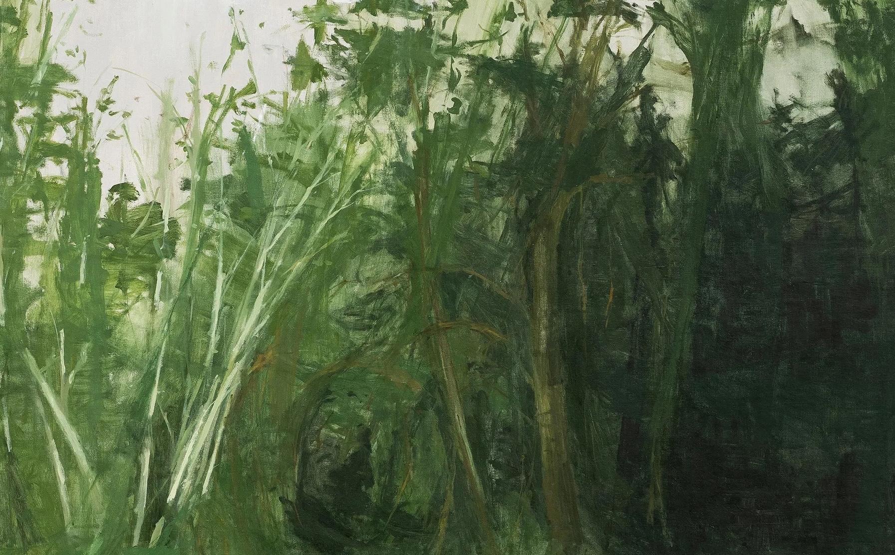 Navigation de Leticia à Santa Rosa par Calo Carratalá - Peinture ronde, paysage en vente 7