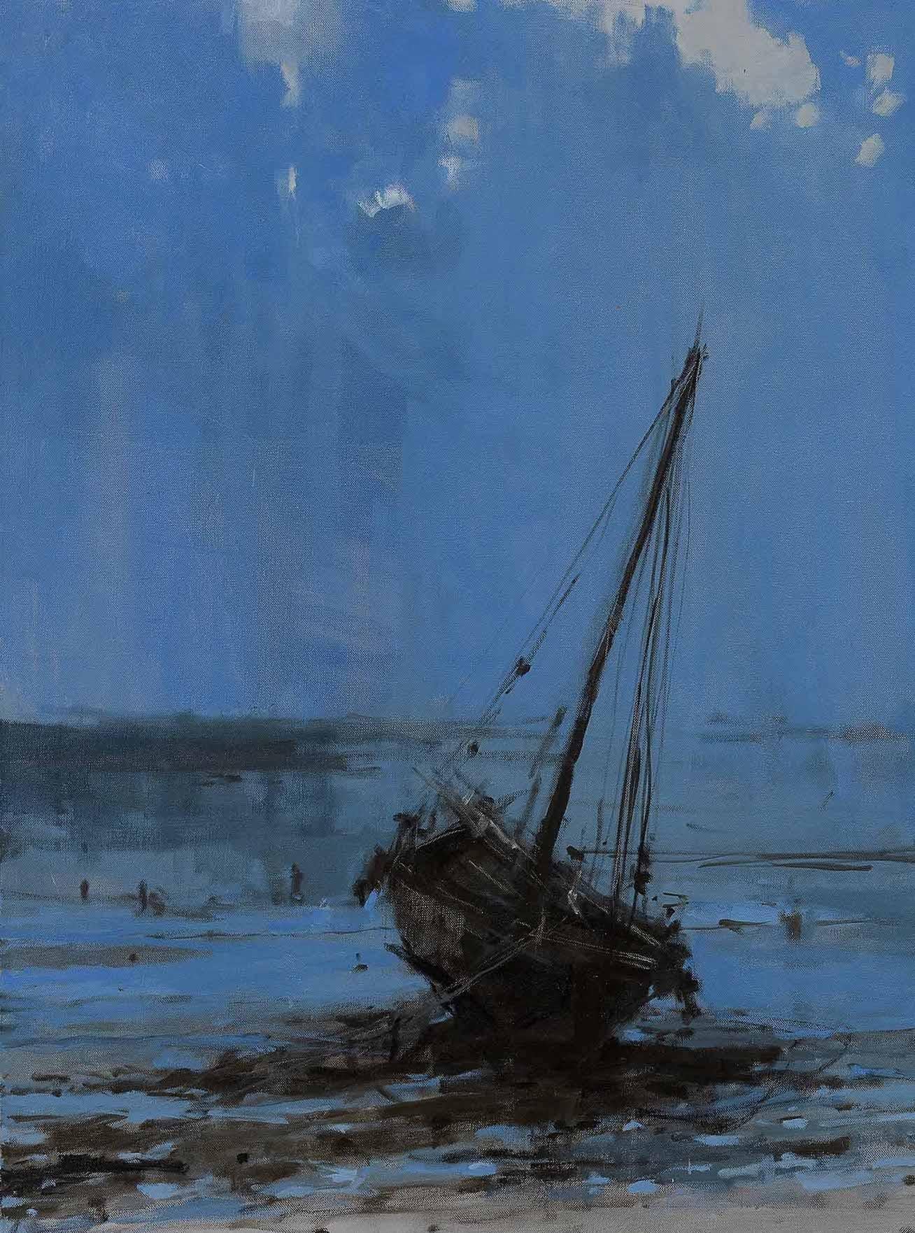 Todo avanza hacia su final V von Calo Carratalá - Landschaftsmalerei, Tansania im Angebot 7