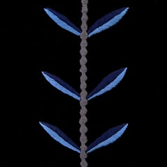 Calouste S, Cojín de terciopelo de seda bordado a mano