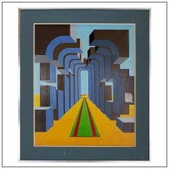 "Calpe" Oil on canvas dated and signed - Ph.Meskens 1974