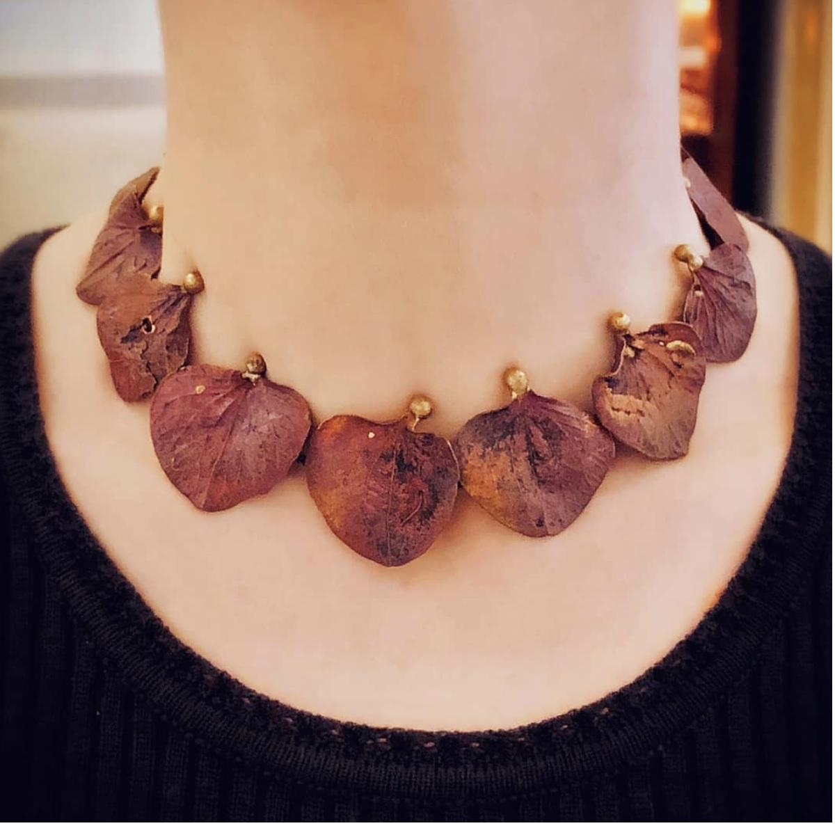 Claude Lalanne Bronze Necklace In Excellent Condition In New York, NY