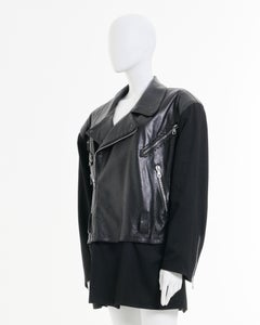 Calugi and Giannelli 90's Black Biker Jacket
