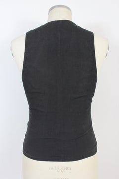 Calugi e Giannelli Schwarze Bikerjacke aus Leder