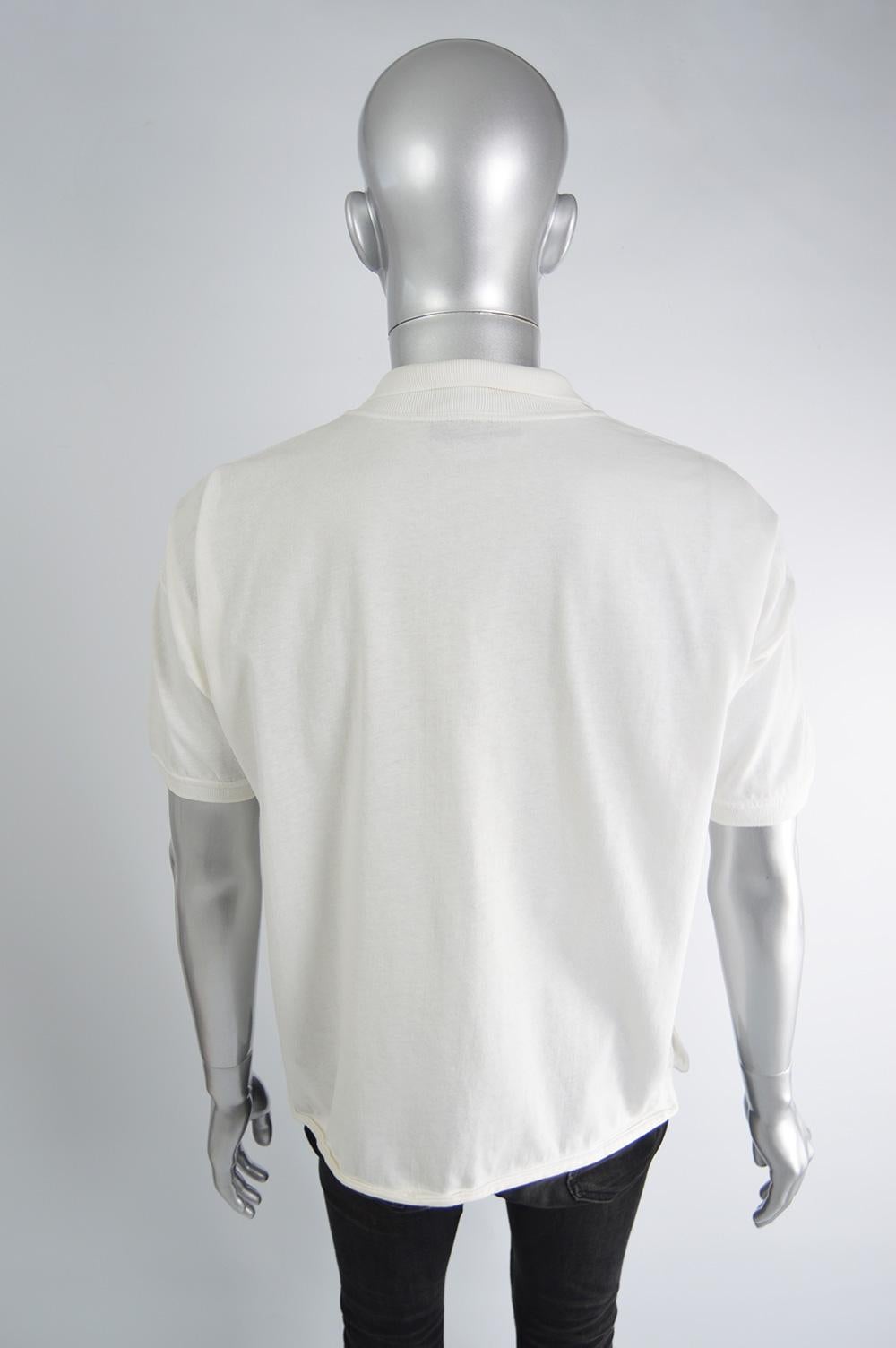 Calugi e Giannelli 'See Thru T-Shirt Man' Vintage Cotton Knit Polo Shirt, 1980s 2