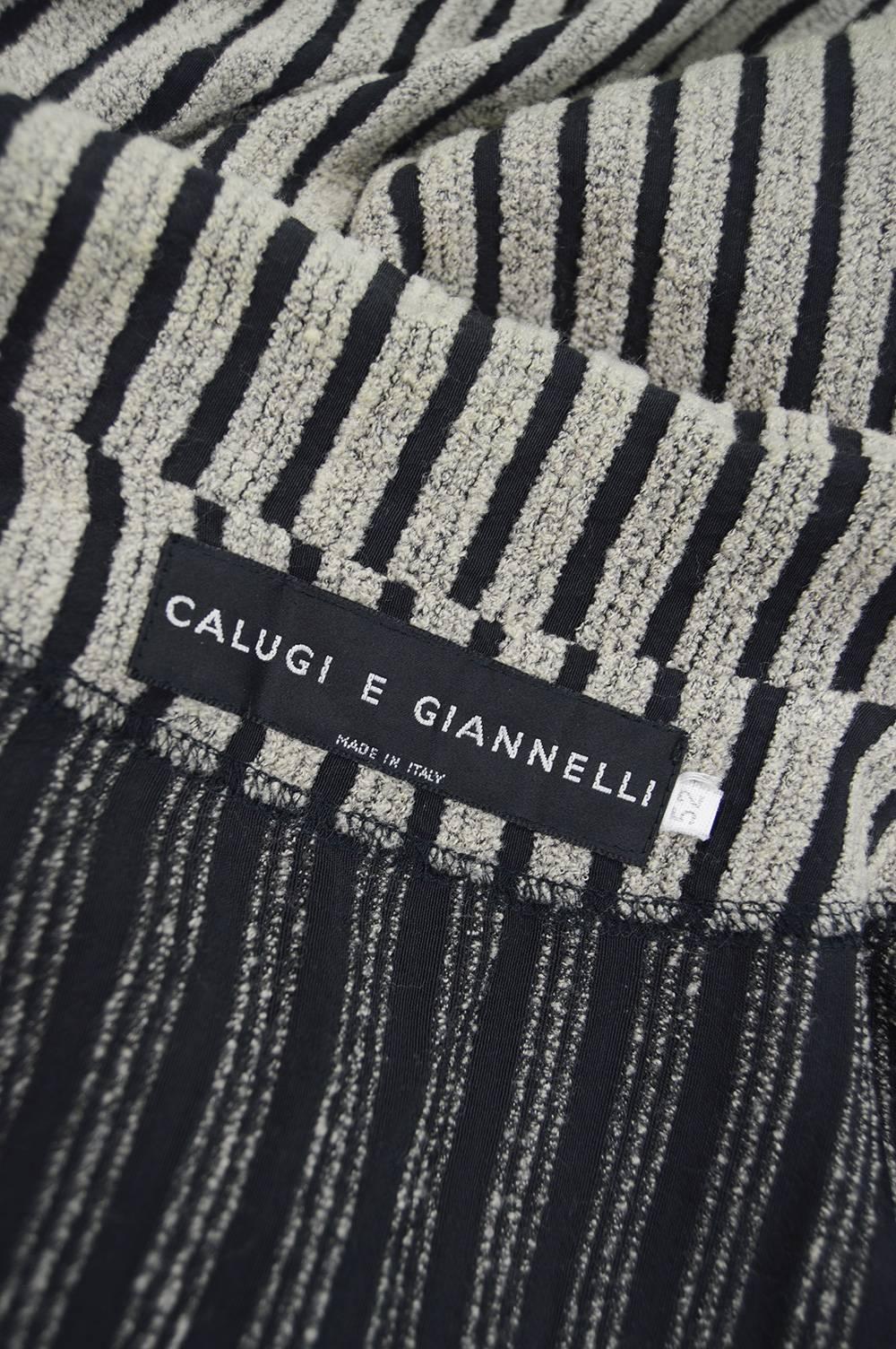 Calugi e Giannelli Vintage 1980s Mohair Chenille & Rayon Men's Oversized Blazer 4