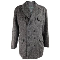 Calugi e Giannelli Vintage Mens Grey Boucle Tweed Jacket