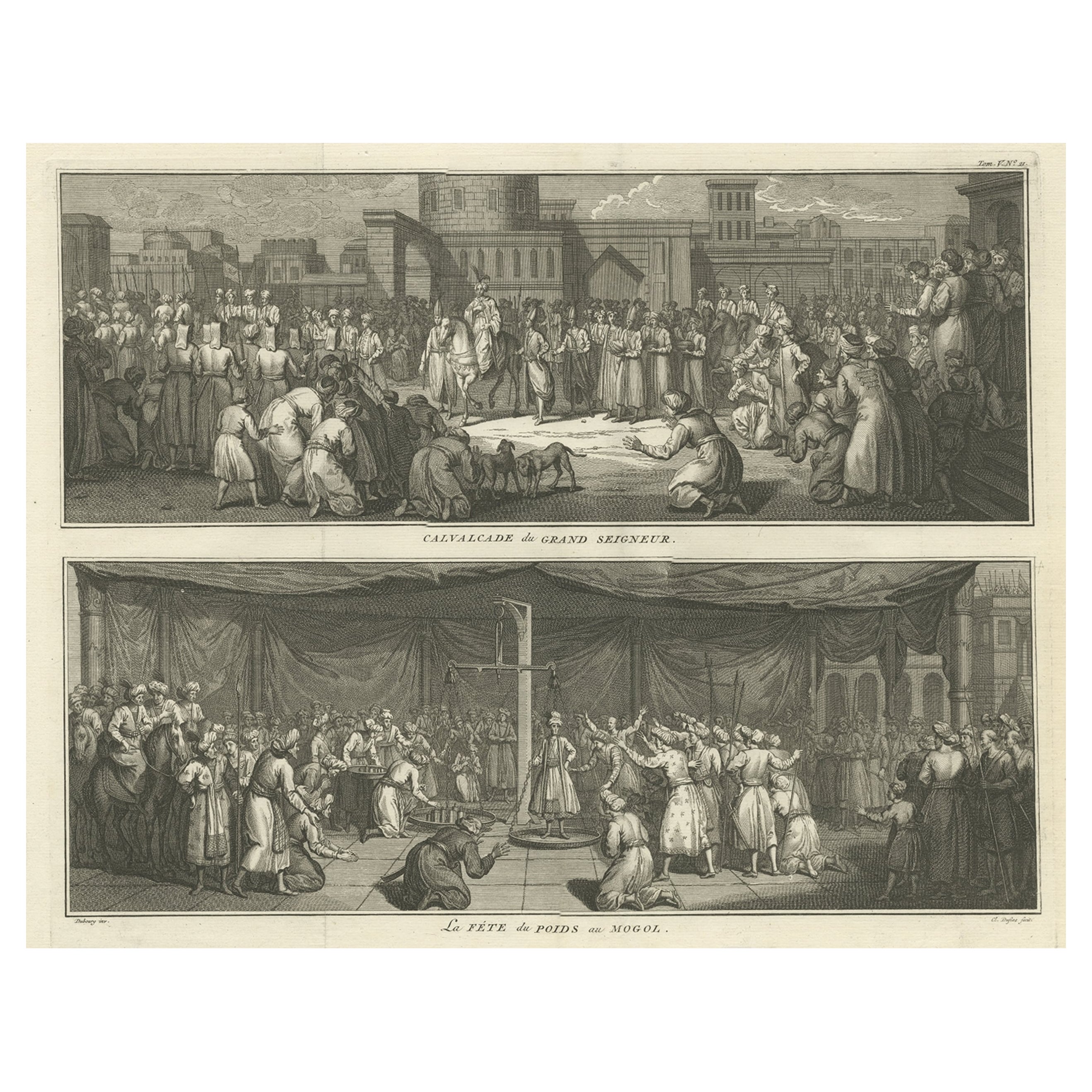 Calvalcade of the Great Lord & Celebration of Weights of the Mughal Empire, 1727 For Sale