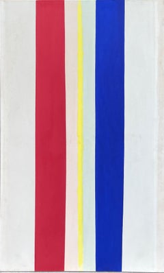 "Meridian" Calvert Coggeshall, Expressionnisme abstrait rayures verticales rigides