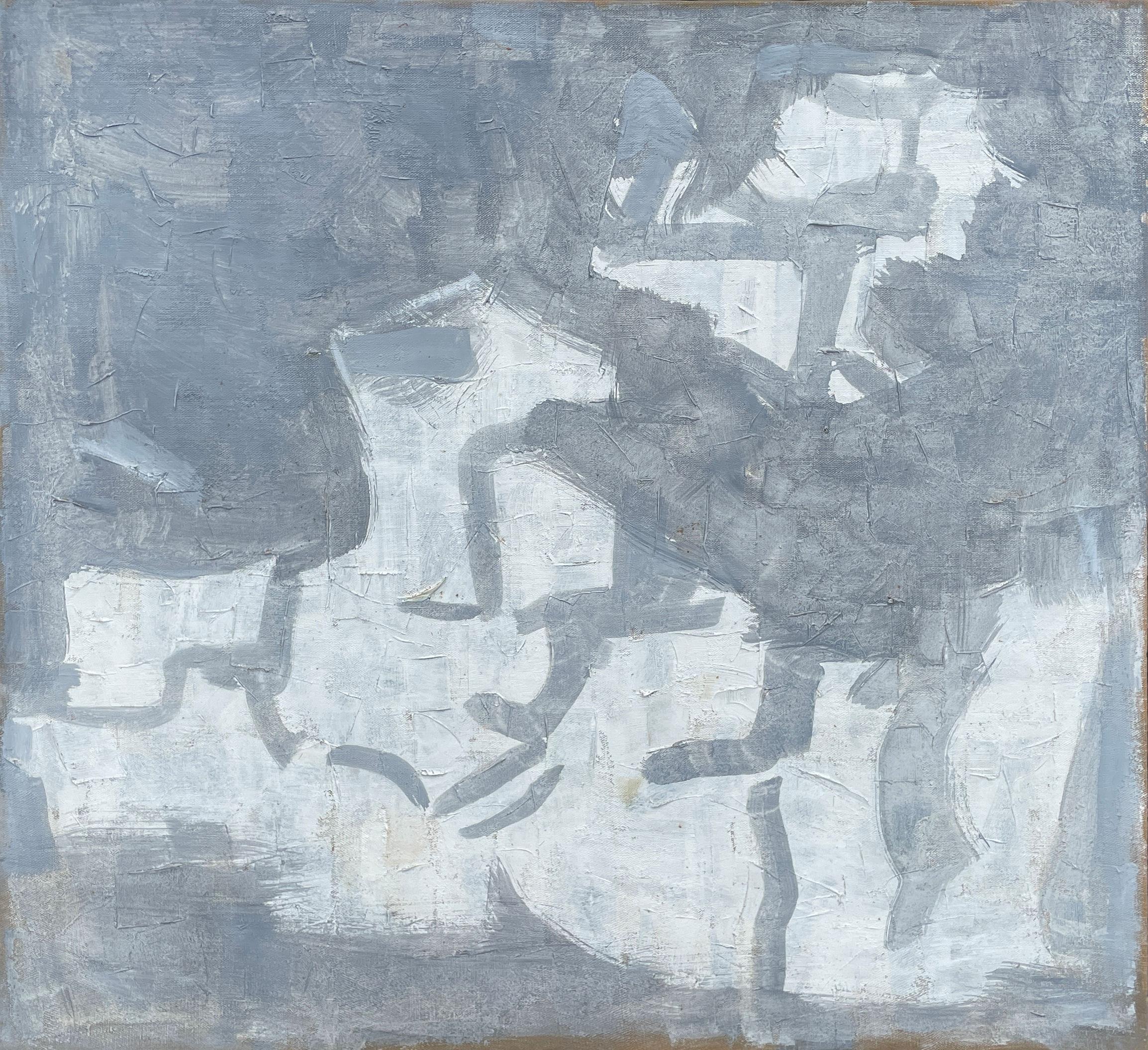 "Untitled" Calvert Coggeshall, Abstract Expressionism, Subtle Color, Blue-Grey